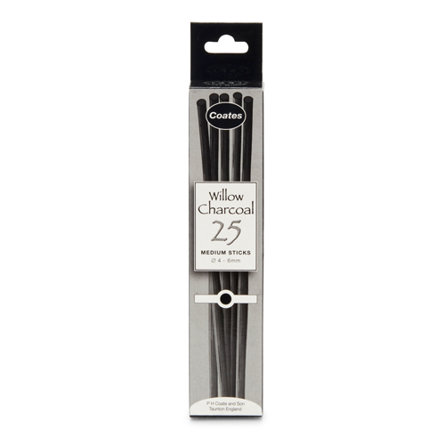 Coates Willow Charcoal 4-6mm Medium Box of 25