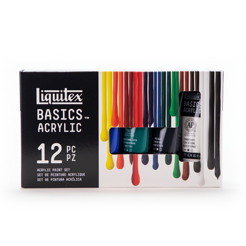 Liquitex Basics Acrylics - Set of 12 x 22ml