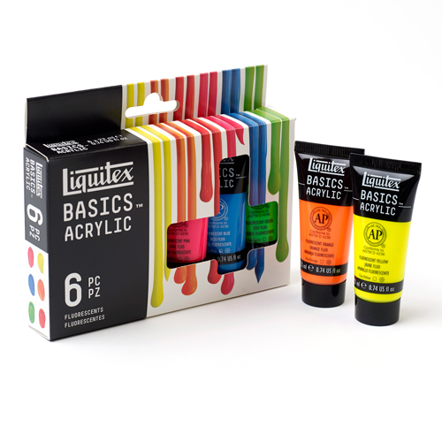 Liquitex BASICS Acrylic - Fluorescent Set of 6