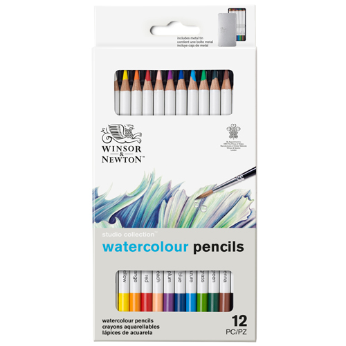 Winsor & Newton Studio Collection Watercolour Pencil Set of 12