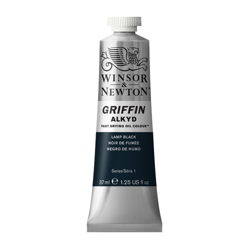 Winsor & Newton Griffin Alkyd - Lamp Black - 37ml