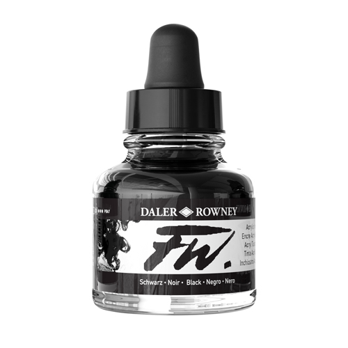 FW Acrylic Ink 1oz - Black