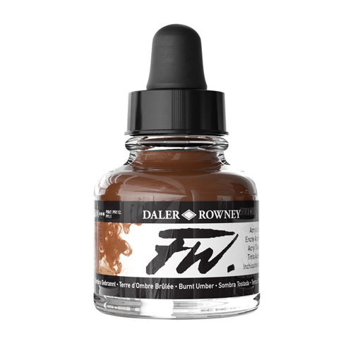 FW Acrylic Ink 1oz - Burnt Umber