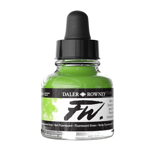 FW Acrylic Ink 1oz - Fluorescent Green