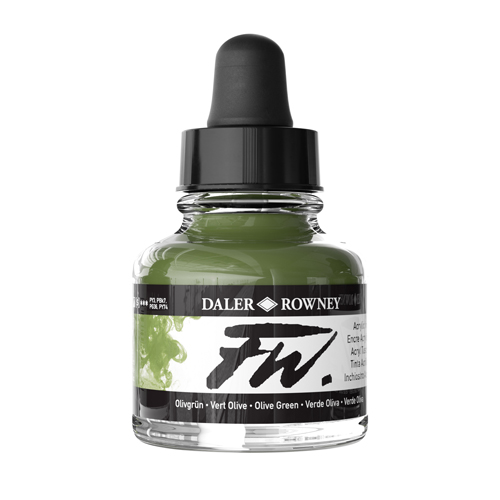 FW Acrylic Ink 1oz - Olive Green