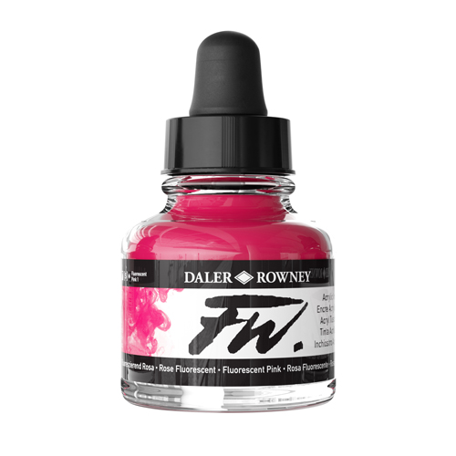 FW Acrylic Ink 1oz - Fluorescent Pink