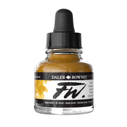 FW Acrylic Ink 1oz - Imitation Gold