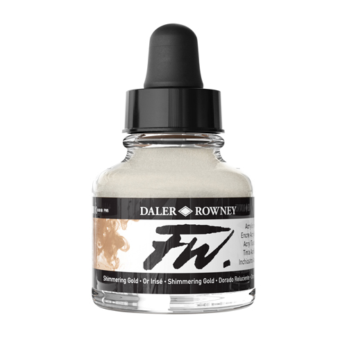 FW Acrylic Ink 1oz - Shimmering Gold