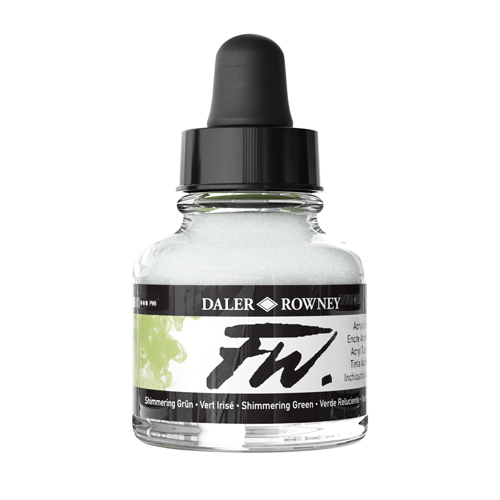 FW Acrylic Ink 1oz - Shimmering Green