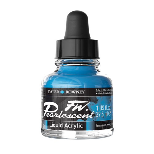 FW Pearlescent Acrylic Ink 1oz - Galactic Blue