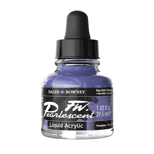 FW Pearlescent Acrylic Ink 1oz - Moon Violet