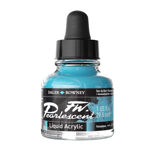 FW Pearlescent Acrylic Ink 1oz - Sun-Up Blue