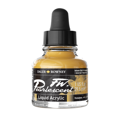 FW Pearlescent Acrylic Ink 1oz - Autumn Gold