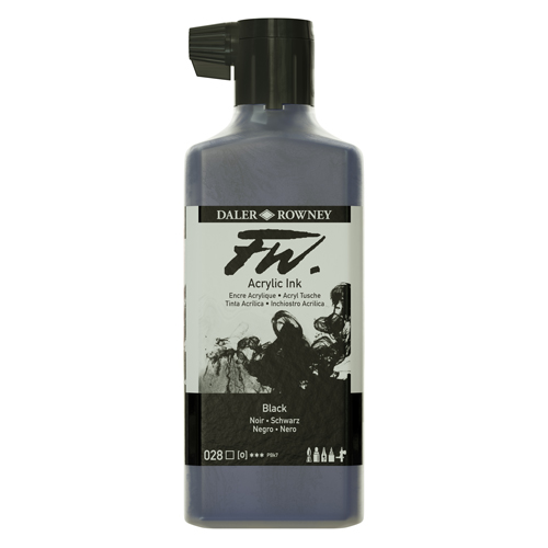 FW Acrylic Ink 180ml - Black