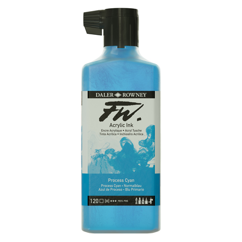 FW Acrylic Ink 180ml - Process Cyan