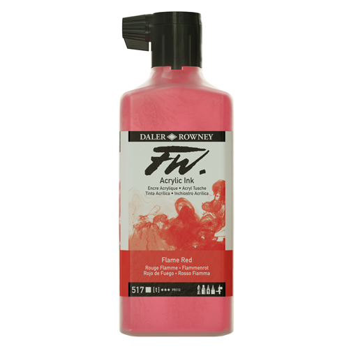 FW Acrylic Ink 180ml - Flame Red