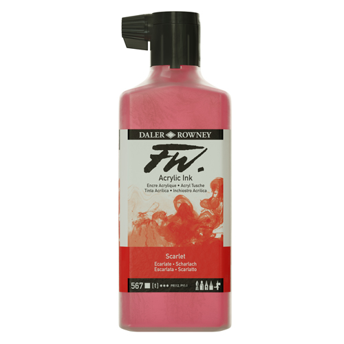 FW Acrylic Ink 180ml - Scarlet