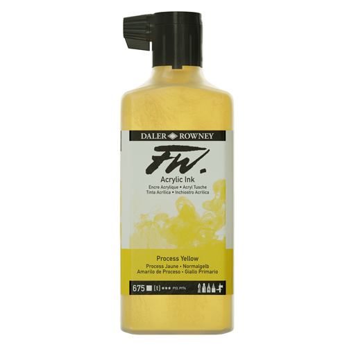 FW Acrylic Ink 180ml - Process Yellow