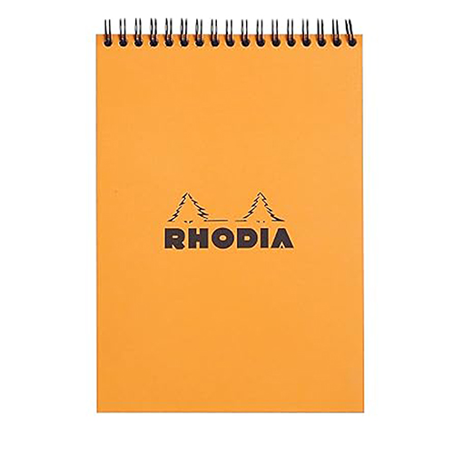 Coil-Bound Rhodia Pad � Orange - Lined - A5