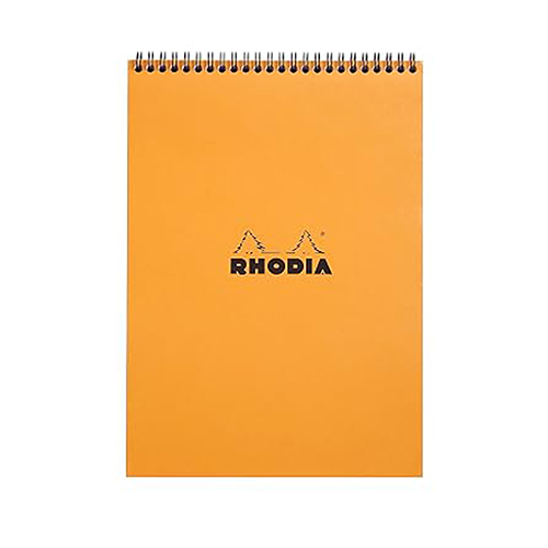 Coil-Bound Rhodia Pad � Orange - Grid - A4