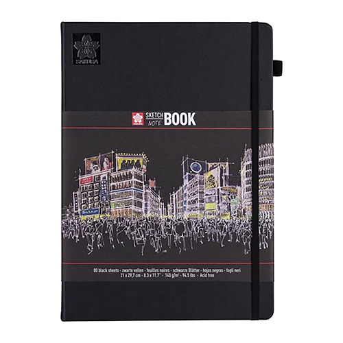 Sakura Sketch Notebook � A4 �Black Paper