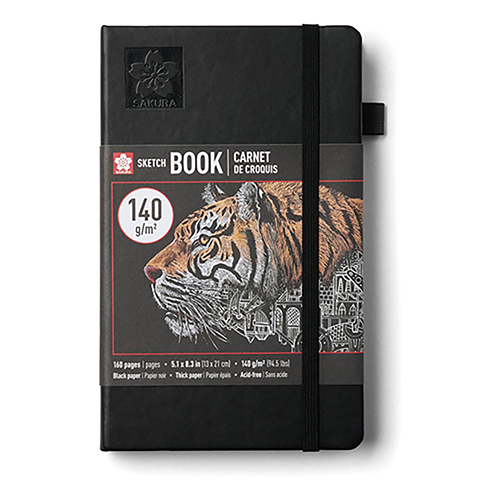 Sakura Sketch Notebook � A5 � Black Paper