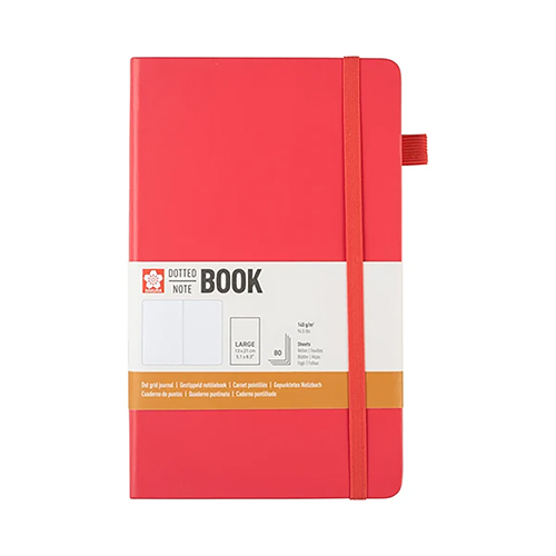 Sakura Dot Hard Cover Notebook � A5 � Red Blossom