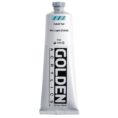 Golden Heavy Body Acrylics � 5oz � Cobalt Teal