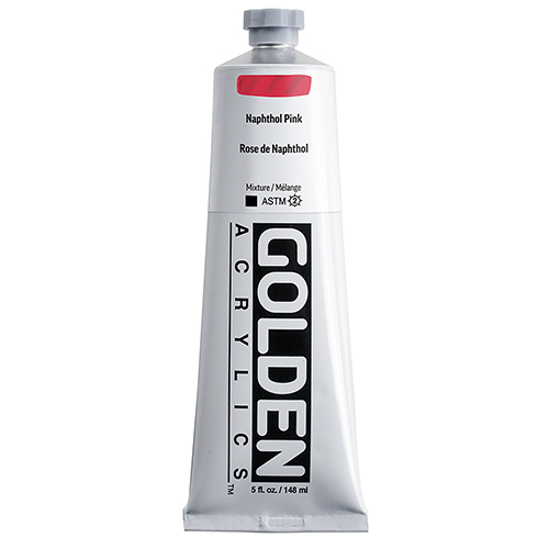 Golden Heavy Body Acrylics � 5oz � Napthol Pink