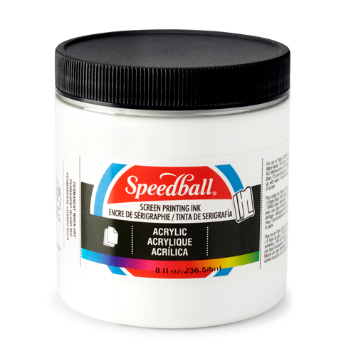 Speedball Acrylic Screen Printing Ink 8oz - White