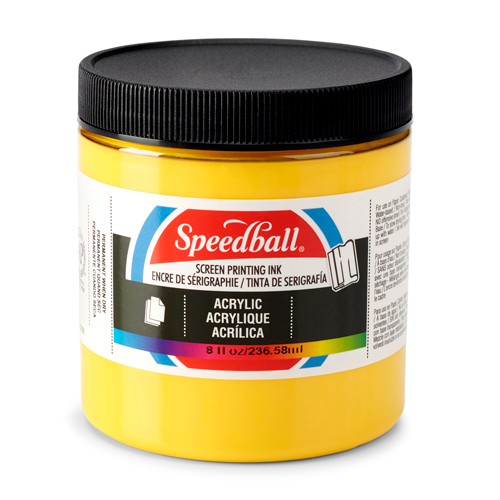 Speedball Acrylic Screen Printing Ink 8oz - Medium Yellow