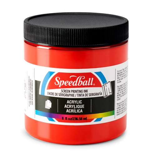 Speedball Acrylic Screen Printing Ink 8oz - Medium Red