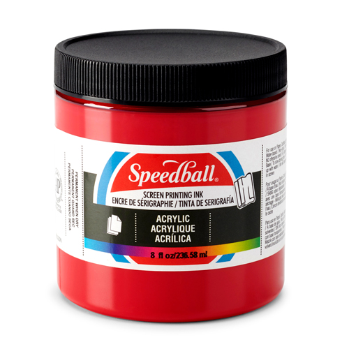 Speedball Acrylic Screen Printing Ink 8oz - Dark Red