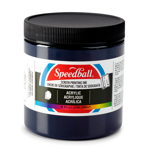 Speedball Acrylic Screen Printing Ink 8oz - Dark Blue
