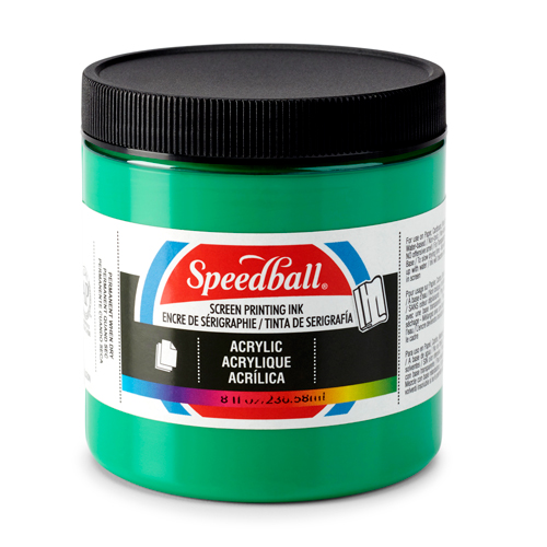 Speedball Acrylic Screen Printing Ink 8oz - Emerald Green