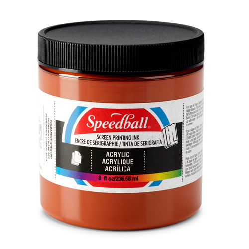Speedball Acrylic Screen Printing Ink 8oz - Brown