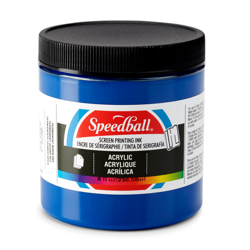 Speedball Acrylic Screen Printing Ink 8oz - Process Cyan
