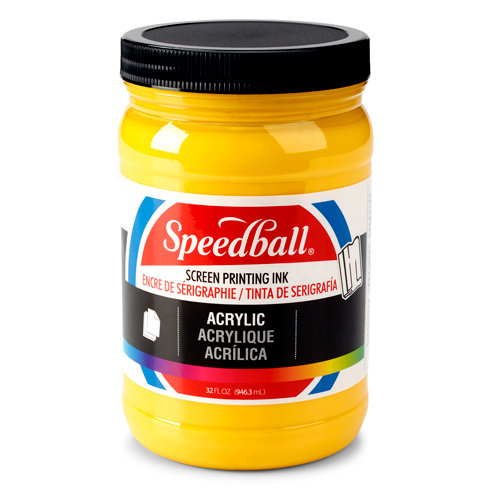 Speedball Acrylic Screen Printing Ink 32oz - Medium Yellow