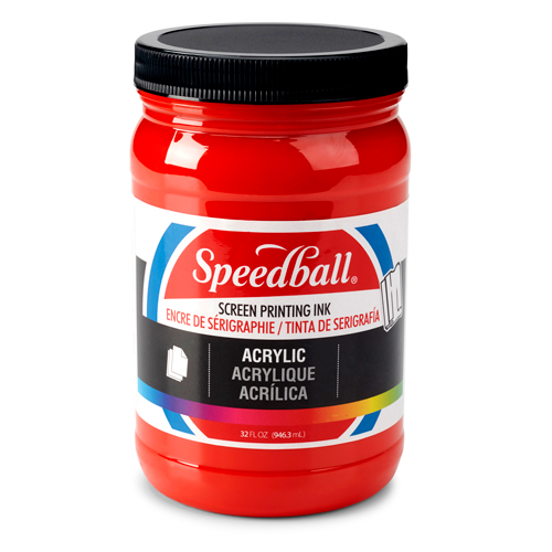 Speedball Acrylic Screen Printing Ink 32oz - Medium Red