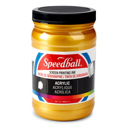 Speedball Acrylic Screen Printing Ink 32oz - Gold