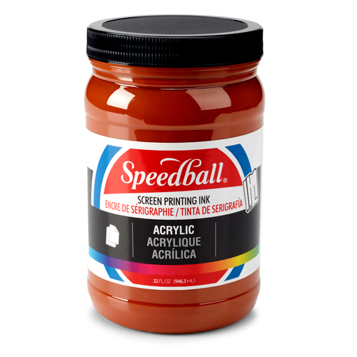 Speedball Acrylic Screen Printing Ink 32oz - Brown