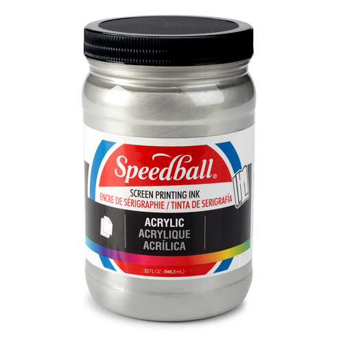 Speedball Acrylic Screen Printing Ink 32oz - Silver