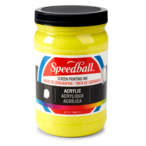 Speedball Acrylic Screen Printing Ink 32oz - Process Yellow