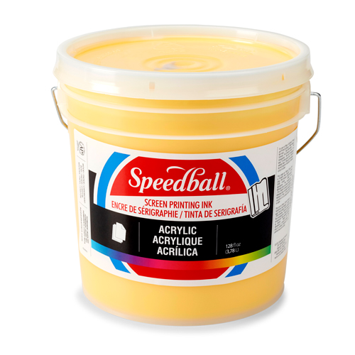 Speedball Acrylic Screen Printing Ink 128oz - Medium Yellow