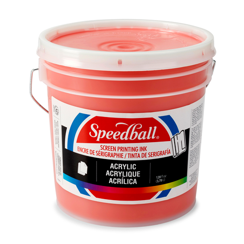 Speedball Acrylic Screen Printing Ink 128oz - Fire Red