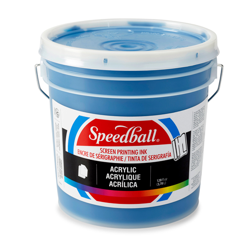 Speedball Acrylic Screen Printing Ink 128oz - Process Cyan