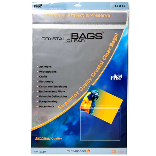 Crystal Clear Bags - 13" x 19 " - Pack of 25