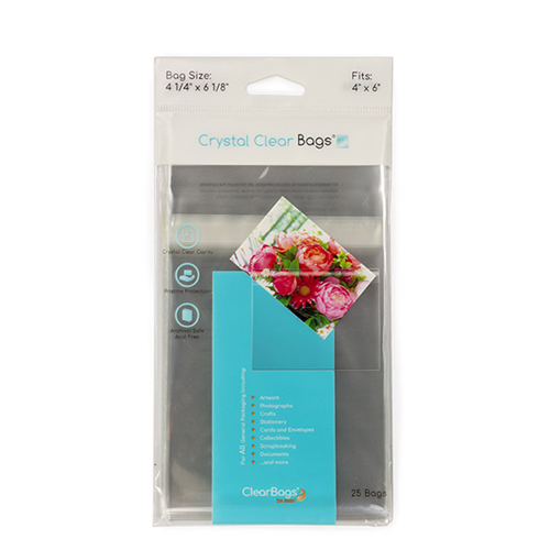 Crystal Clear Bags - 4" x 6" - Pack of 25