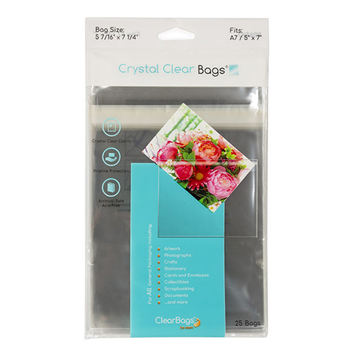 Crystal Clear Bags - 5" x 7" - Pack of 25