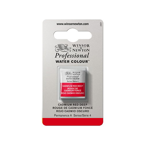 Winsor & Newton Professional Watercolour � Cadmium Red Deep - Half Pan